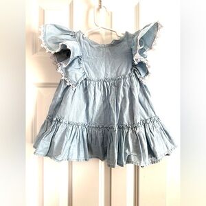 Tommy Bahama Light Blue Kids Dress Size Four Toddler 4T in great comfort